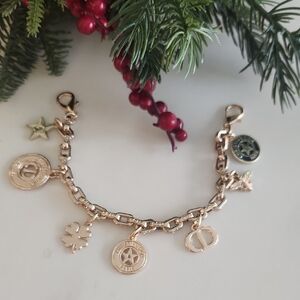 Gold Charm Bag Charm, Bracelet Or Use It To Upcycle Into Something New!